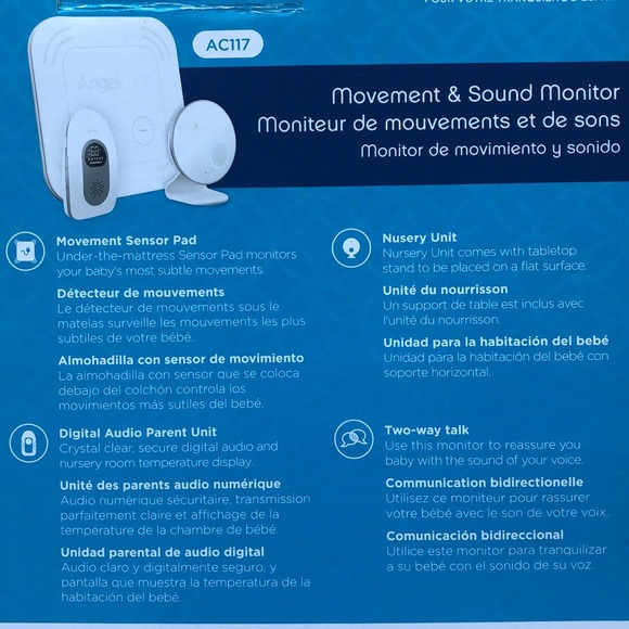 Angelcare AC117 Movement and Sound Monitor - Picture 7 of 8